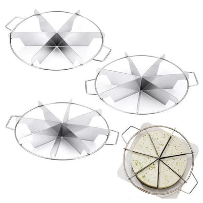 Stainless Steel Circular Cake and Pizza Slicer for Dividing Cakes and Breads