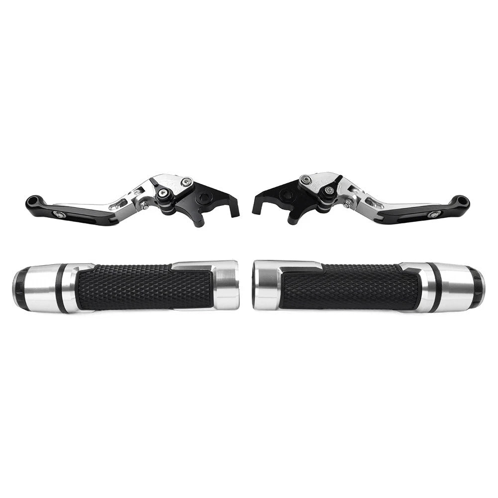 Set of 2 Silver Extendable Brake Clutch Lever for BMW F800R (2009–2018)