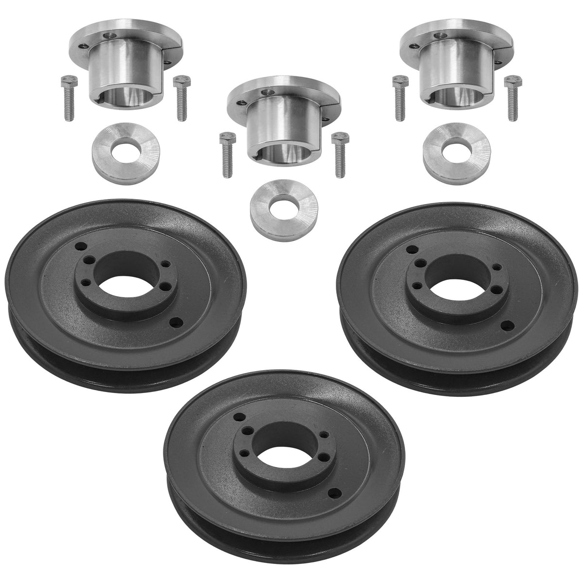 Deck Spindle Pulley Replacement Kit with Split Taper for Wright Mower (2000–2006)