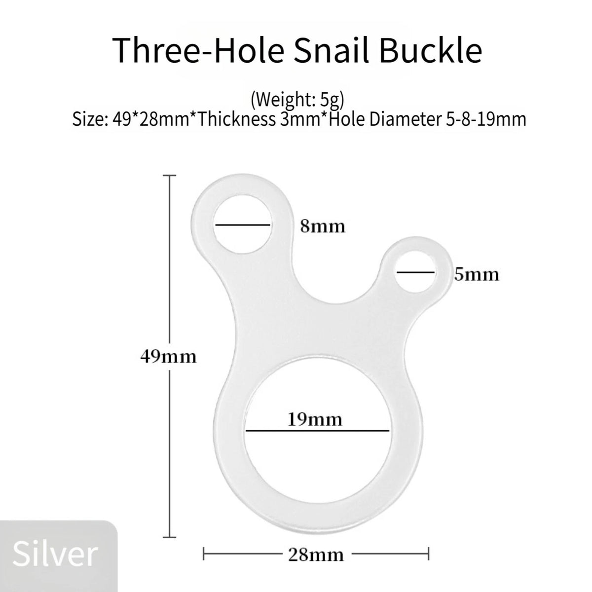 6PCS Guy Line Adjuster for Outdoor Tent (No Specific Part Numbers)