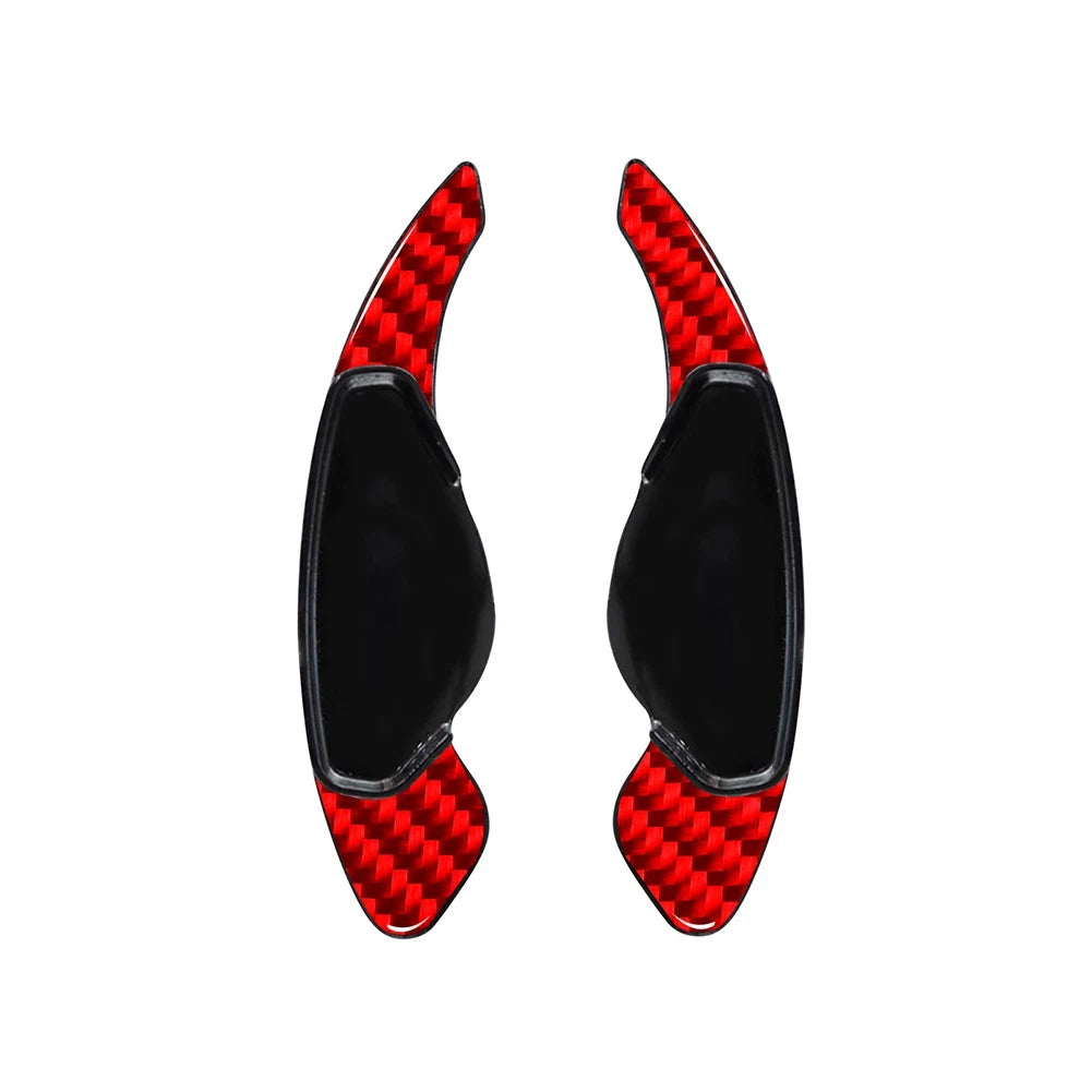2X Red Steering Wheel Shift Paddle Extension for Land Rover Range Rover