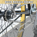Titanium Tone Quick Release Skewer for Front Rear Bike Axle Wheel Hub (2 Pcs)
