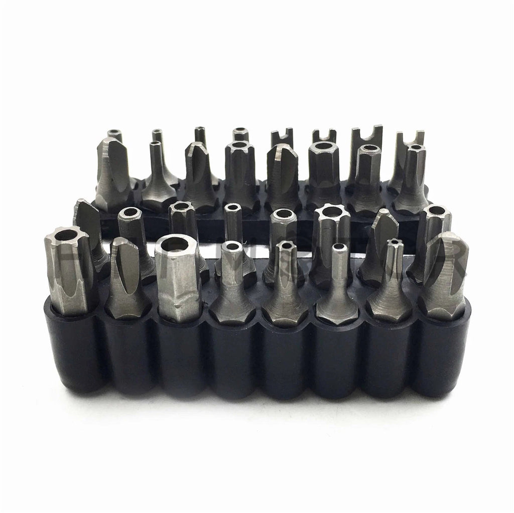 33Pcs Security Bit Set Tamper Proof Torx Spanner Screwdriver Hex Holder