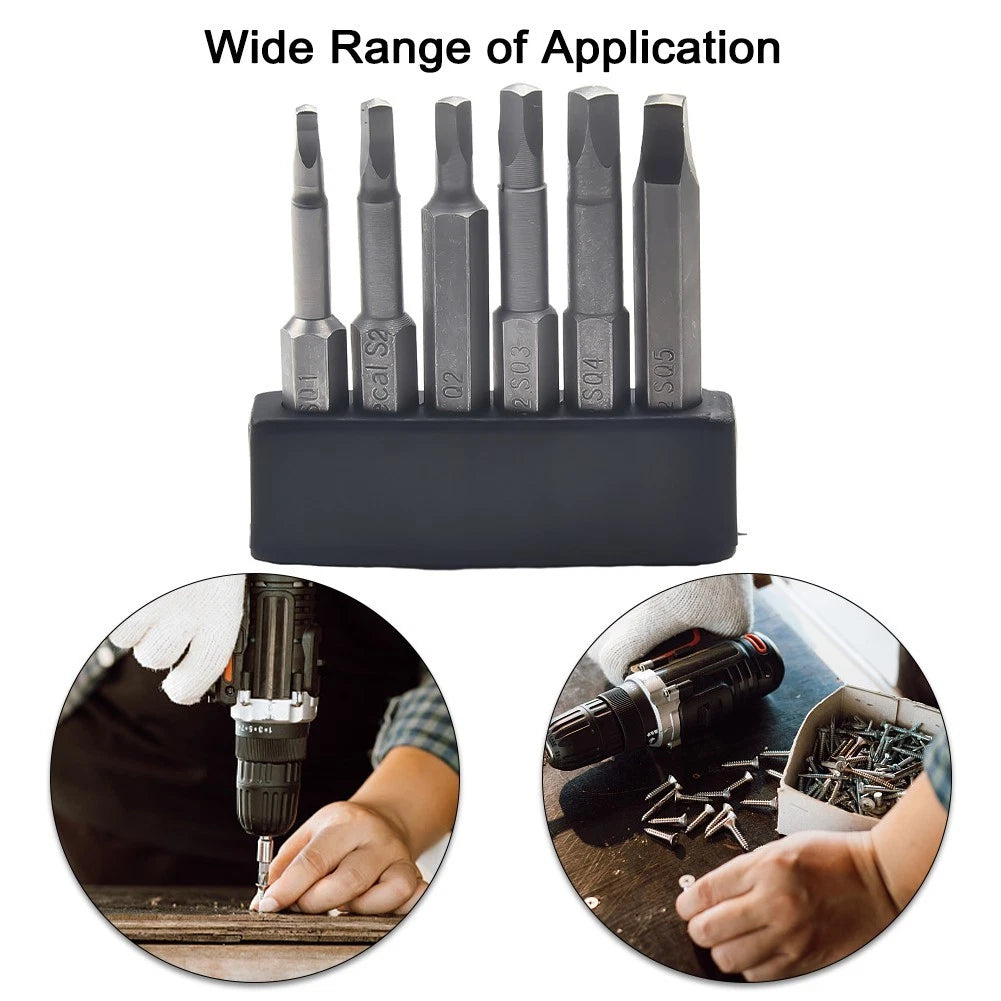 Screwdriver Bit Set for Universal Use (Alloy Steel, Magnetic)