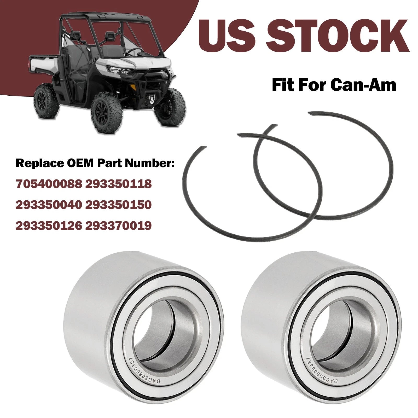 Rear Wheel Bearings Kit for Can-Am Renegade Max 330 400 450 500 570 650 800 1000
