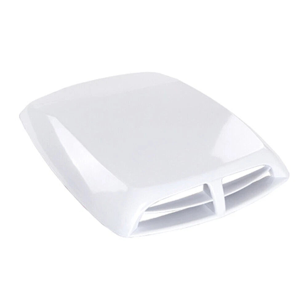 Universal White Car Decorative Air Flow Intake Hood Scoop Vent Cover
