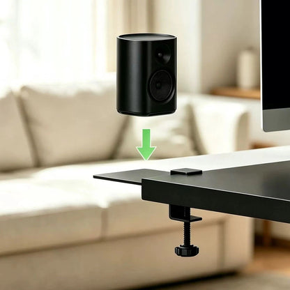 Desktop Audio Stand Clamp for Universal Use (Non-Drilling)
