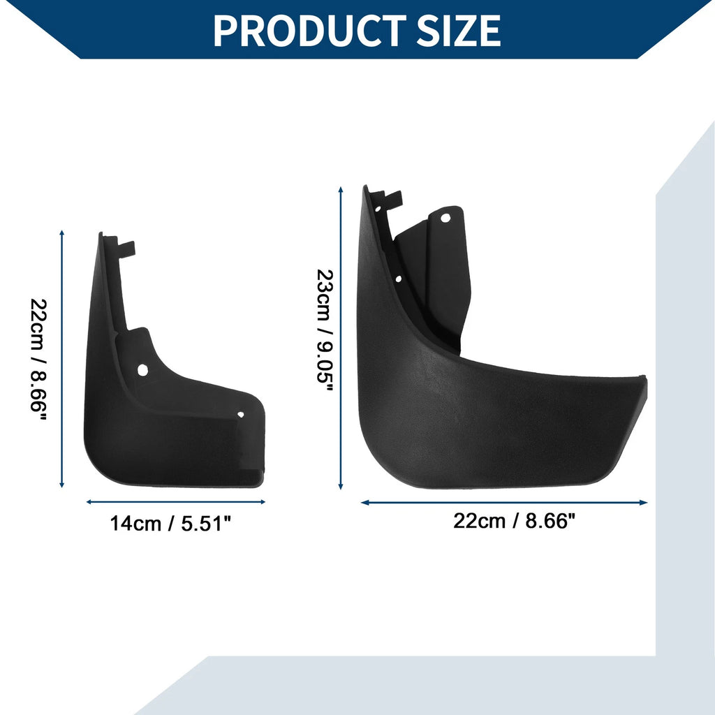 Mud Flaps Splash Guards 1 Set for Mercedes-Benz Smart 4-Door (2016–2021)