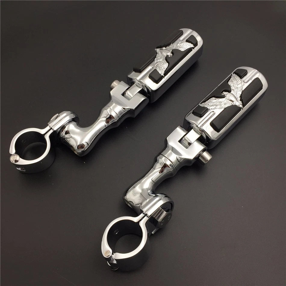 Chrome 1" SA Eagle Foot Peg for Harley Sportster 883 1200 (2004–2023)