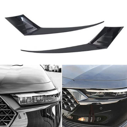 For Honda For Accord 11th Generation Glossy Black Headlight Eyebrow Cover