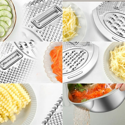Multi-use Grater Lid for Food Preparation Kitchen Tool