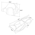 Driver Passenger Seat & Backrest for Harley Electra Road Glide (2014–2023)