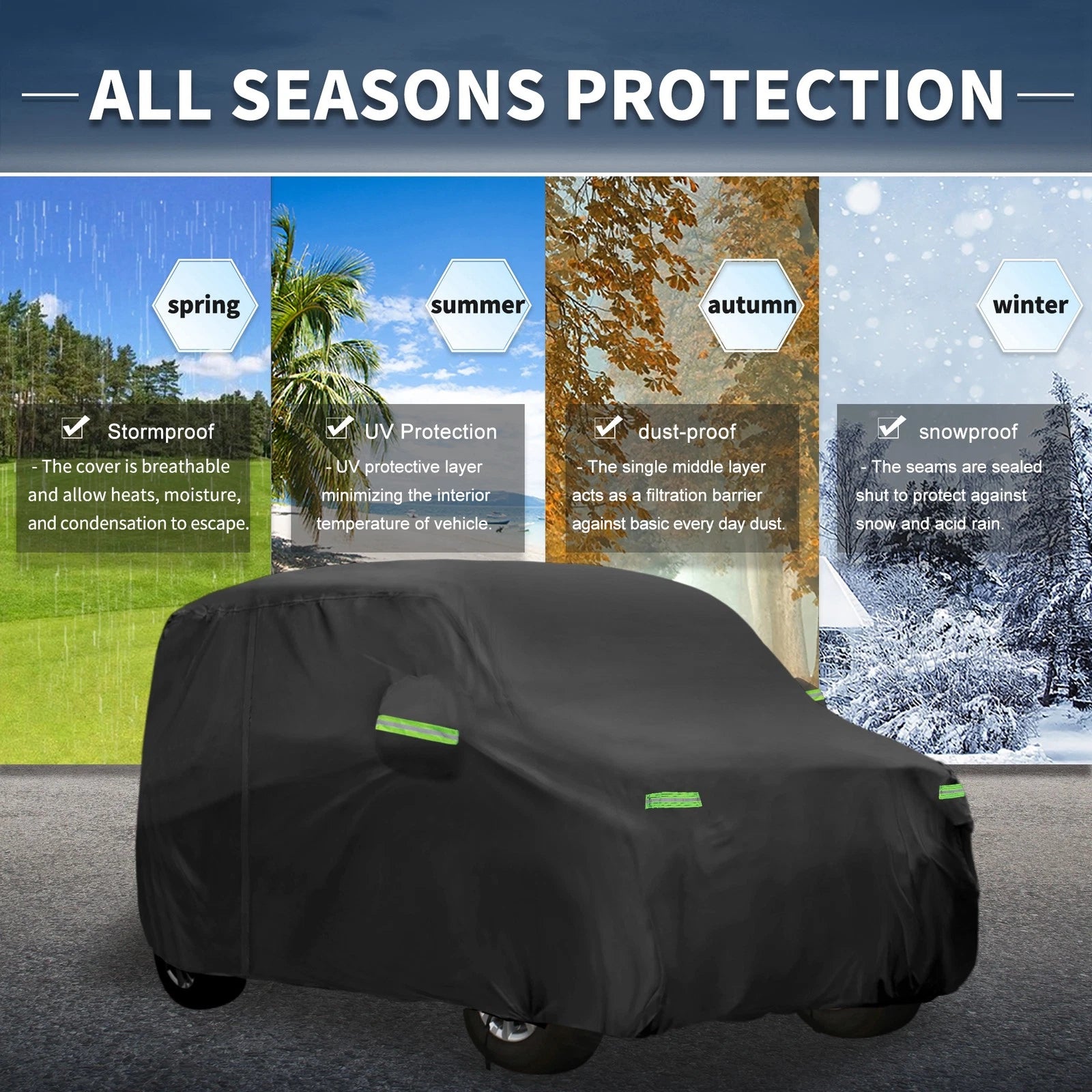 Waterproof Car Cover With Hook for Honda N-WGN (2013–2020)