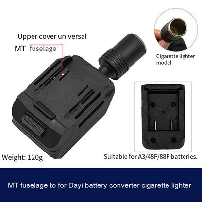 18V Li-ion Battery Adapter Converter with Igniter Port for Safe Power Supply
