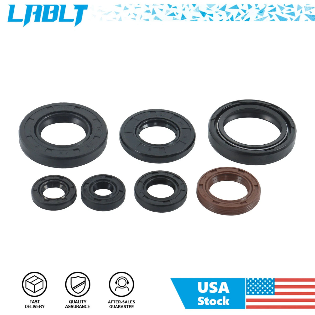 7 Piece Oil Seal Set for Yamaha Blaster YFS200 (1988–2006)
