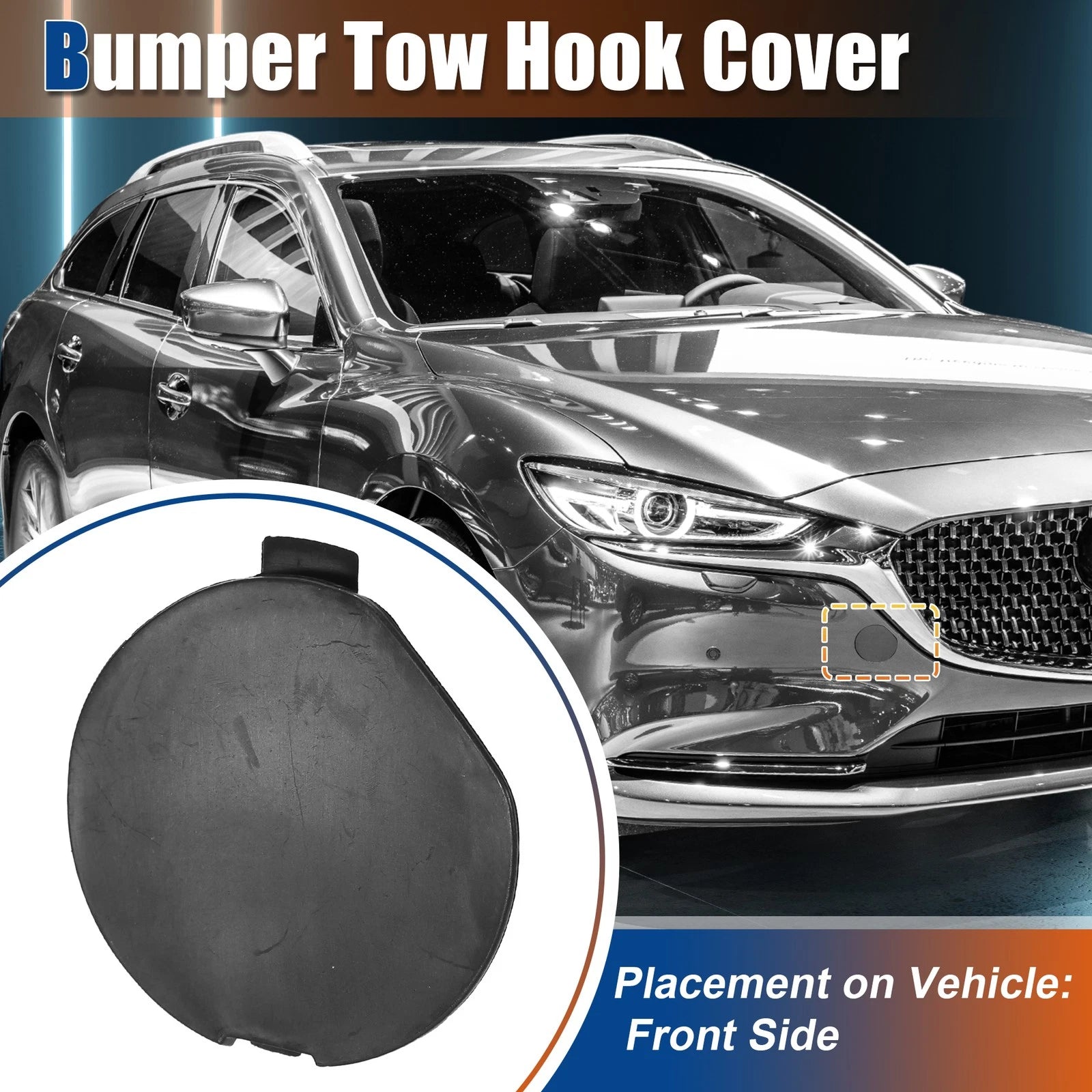 Front Tow Hook Cover Replacement for Mazda 6 Atenza 2018–2021