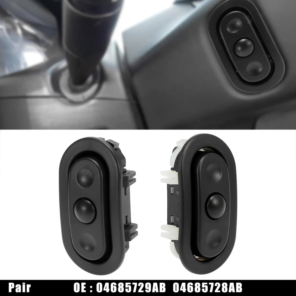Steering Wheel Radio Control Switch Pair Left Right for Jeep Chrysler Dodge (2011–2023)