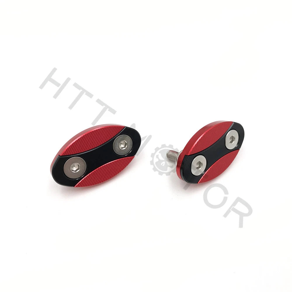 Mirror Block Off Plates for BMW S1000RR (2013–2018) Red