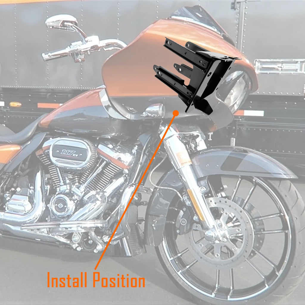 Front Fairing Mount Brackets for Harley Road Glide FLTRX (2015–2023)