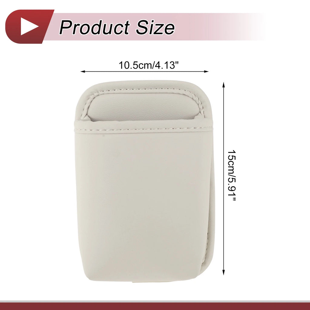 Sunglasses Case for - Leather, White