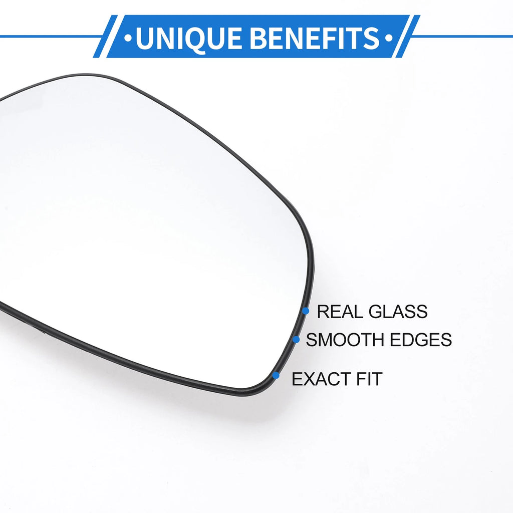Left Passenger Side Heated Mirror Glass Replacement for Hyundai Bayon (2021–2024)