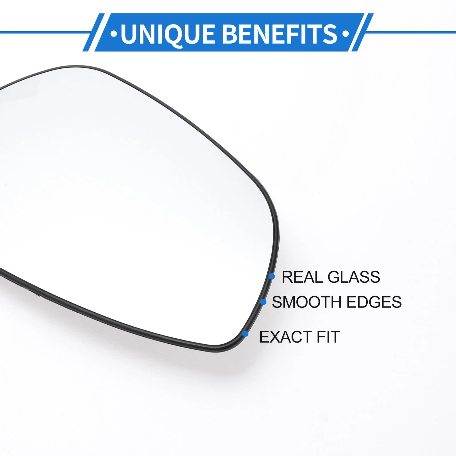 Left Passenger Side Heated Mirror Glass Replacement for Hyundai Bayon (2021–2024)