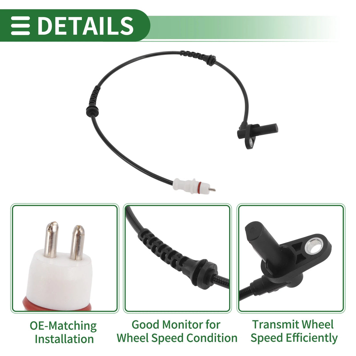 ABS Wheel Speed Sensor No. 8200186294 for Renault Kangoo (2002–2021)