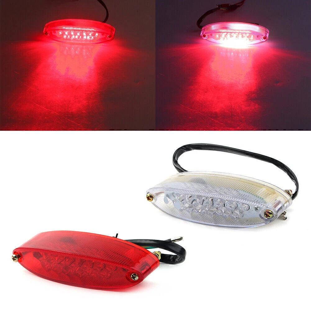 Universal ATV Running Stop Brake License Plate Tail Lights GZ