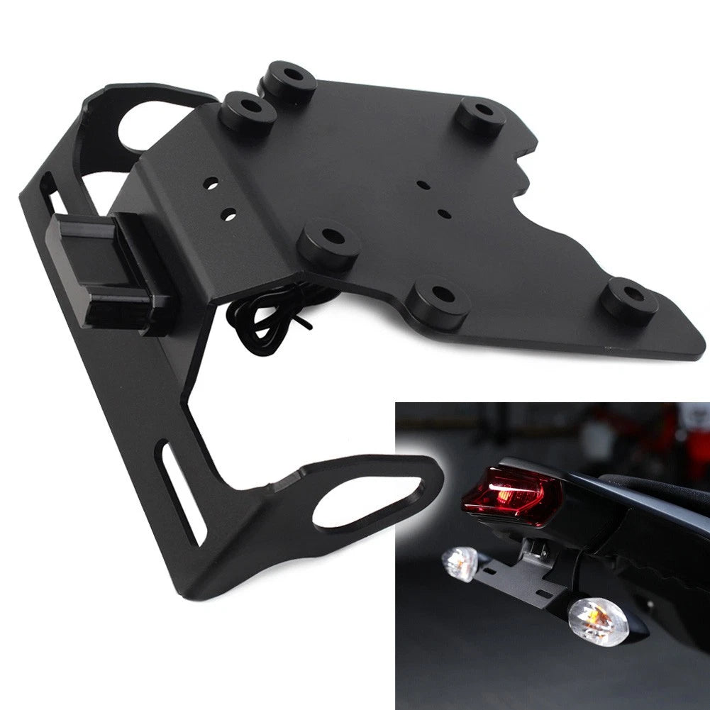 Fender Eliminator License Plate Holder with LED Light for Yamaha Tenere 700 (2019–2023)