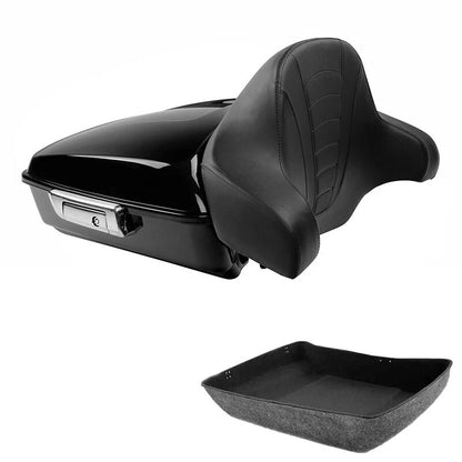 Chopped Trunk Backrest Pad for Harley Touring Street Road Glide (2014–2026)