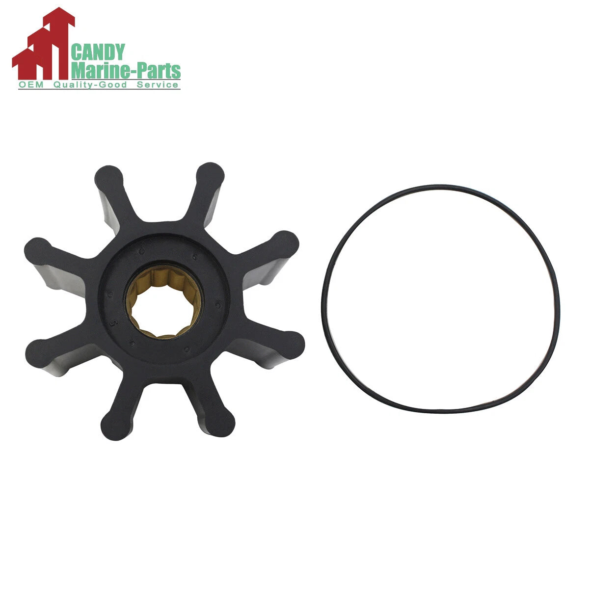 Impeller Repair Kit for Chrysler Raw Sea Water Pump (Replaces Jabsco 11979-0001-P)