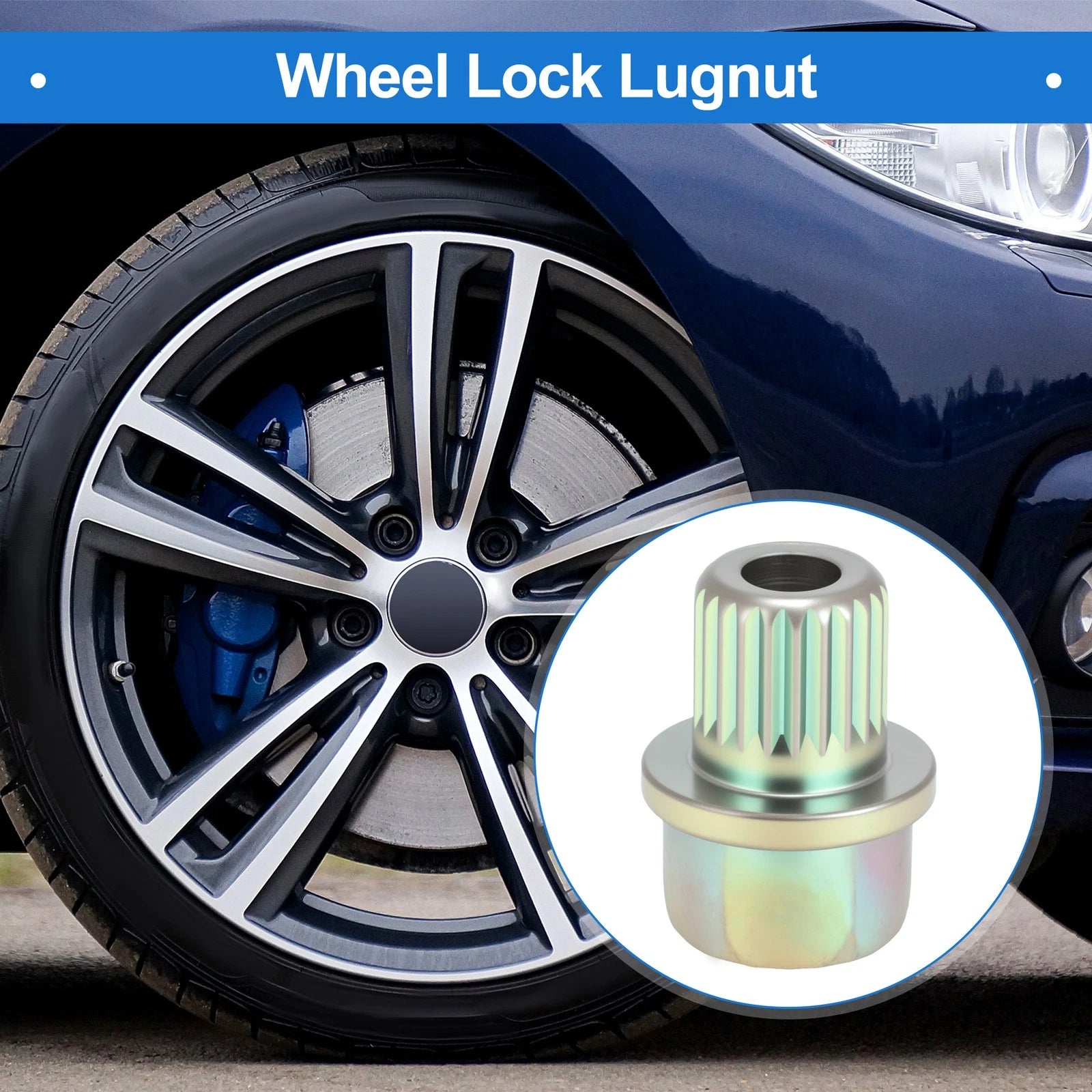 Wheel Lock Lug Nut 38 22 for BMW Anti Theft Removal Key Socket Adapter (—)