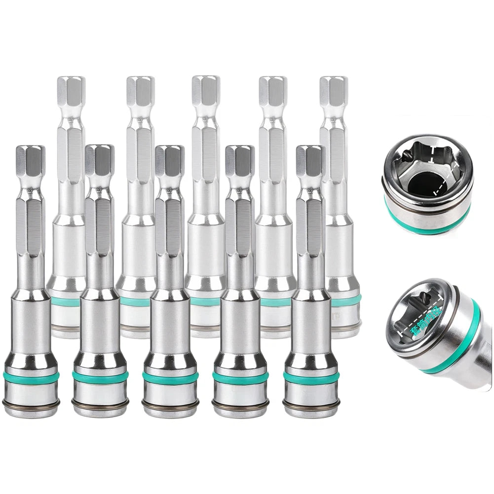 10mm Socket Bit Set for Drill Driver Pneumatic Tool Compatibility