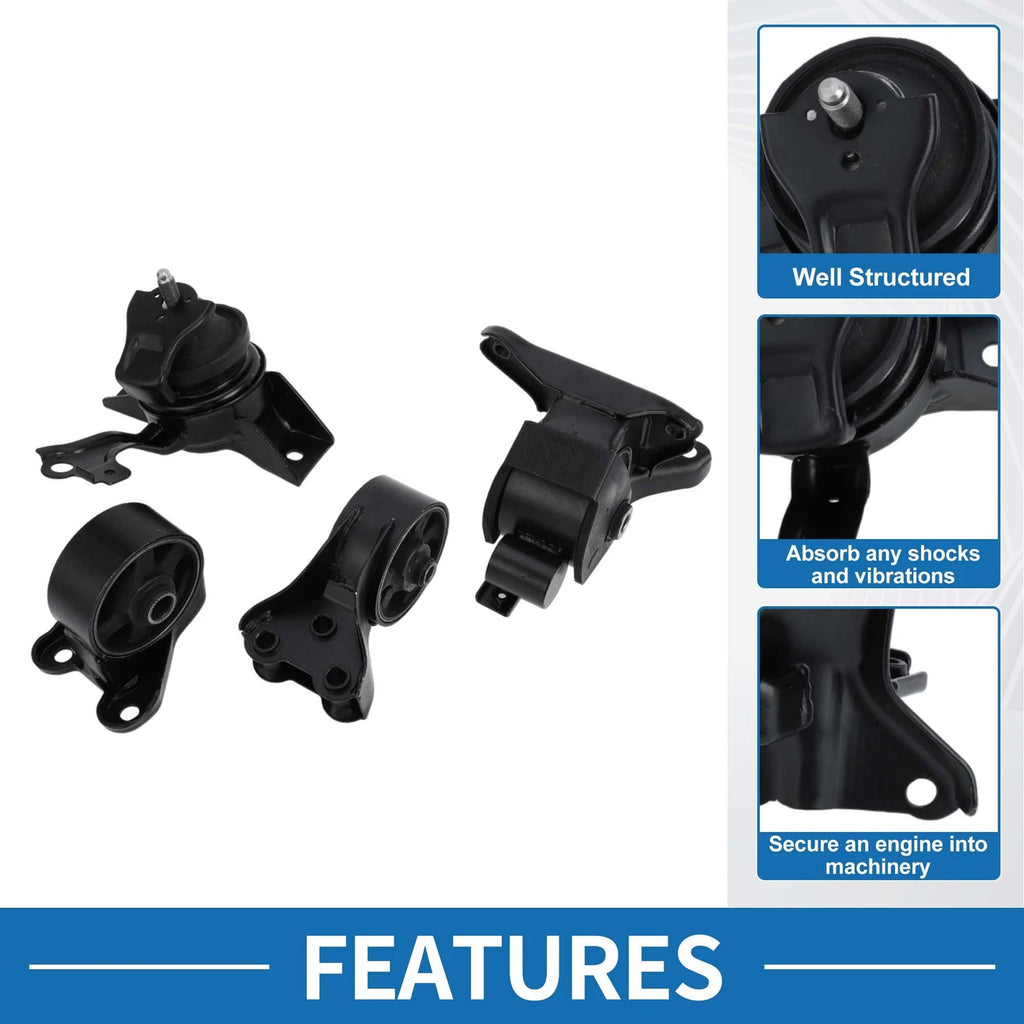 Engine Motor Trans Mount Set for Hyundai Elantra 2.0L (2001–2006)