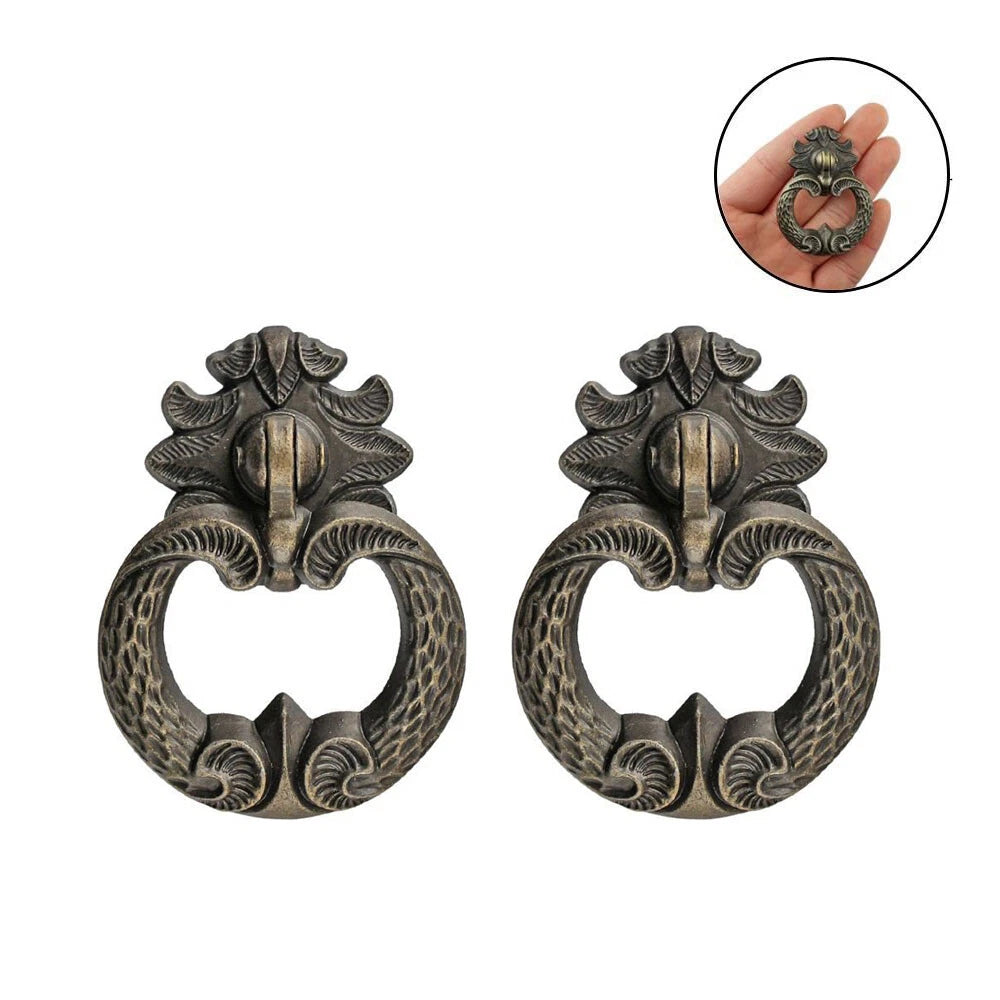 Set of 10 Vintage Drawer Pull Cabinet Handles for Kitchen Cupboard