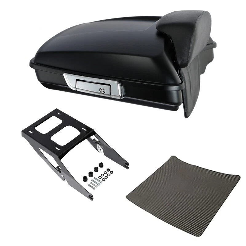 Matte Black Razor Trunk Backrest Pad for Harley Sport Glide (2018–2021)