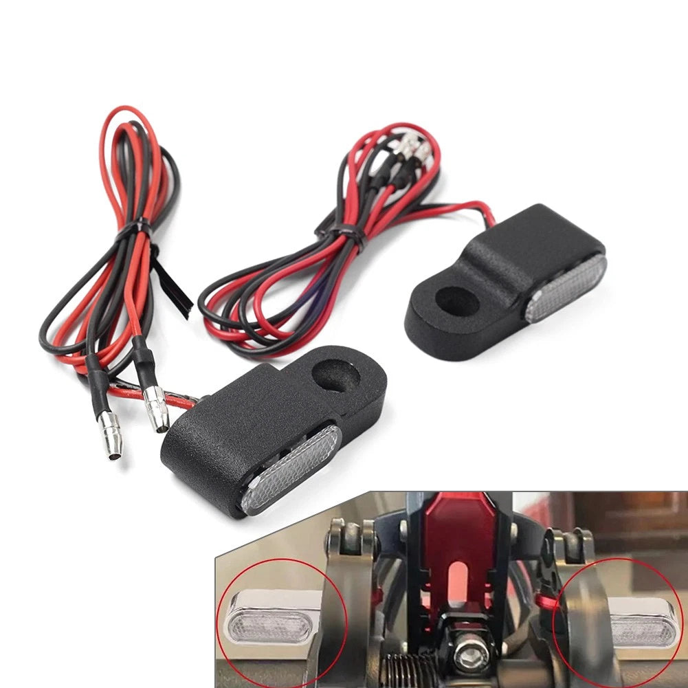 2X Mini Motorcycle Turn Signals Blinker Light Indicator Amber Lamp