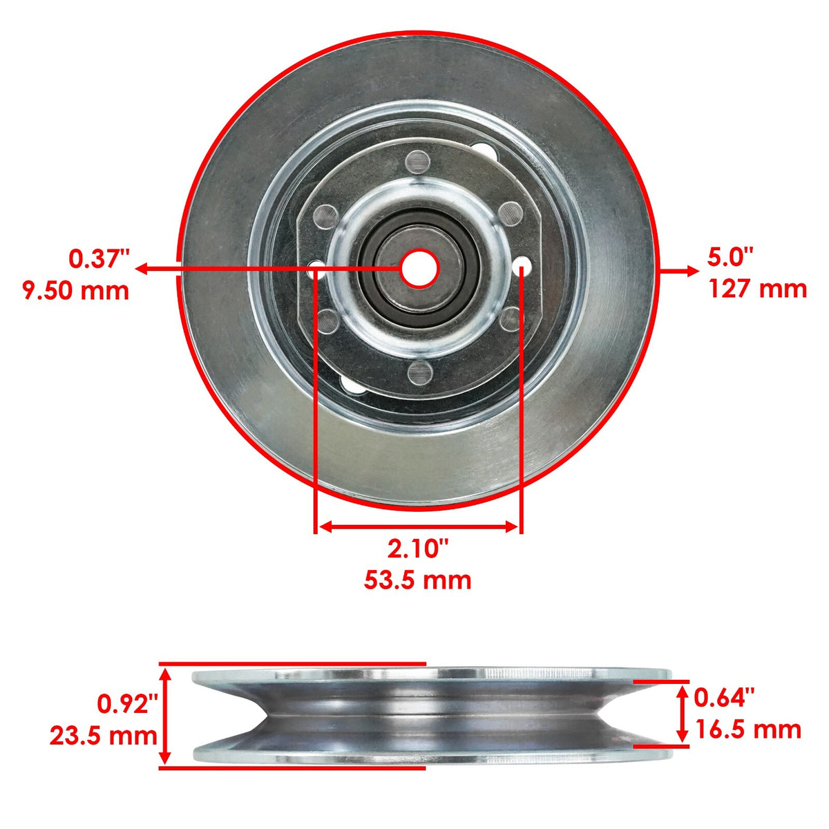 61 In Deck Pulley Replacement for Ferris IS2100Z IS3200Z 3200Z (1999–2018)
