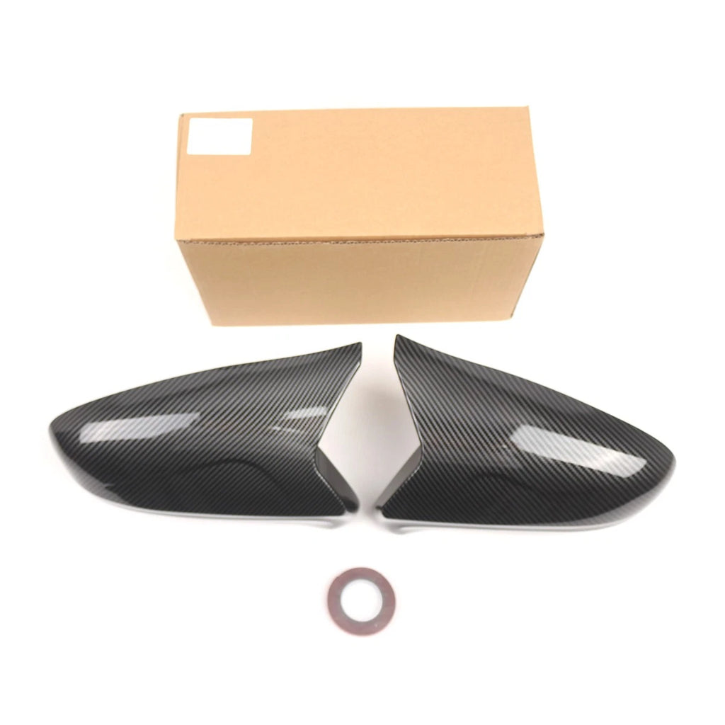 Pair Carbon Look Side Mirror Cover Caps for Lexus IS250 IS350 (2006–2012)