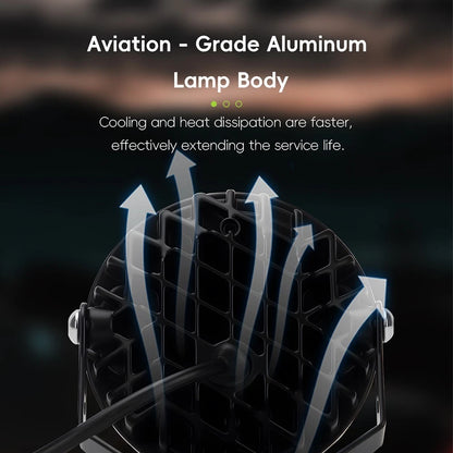 LED Motorcycle Auxiliary Fog Light Headlight Driving Lamp Easy Installation