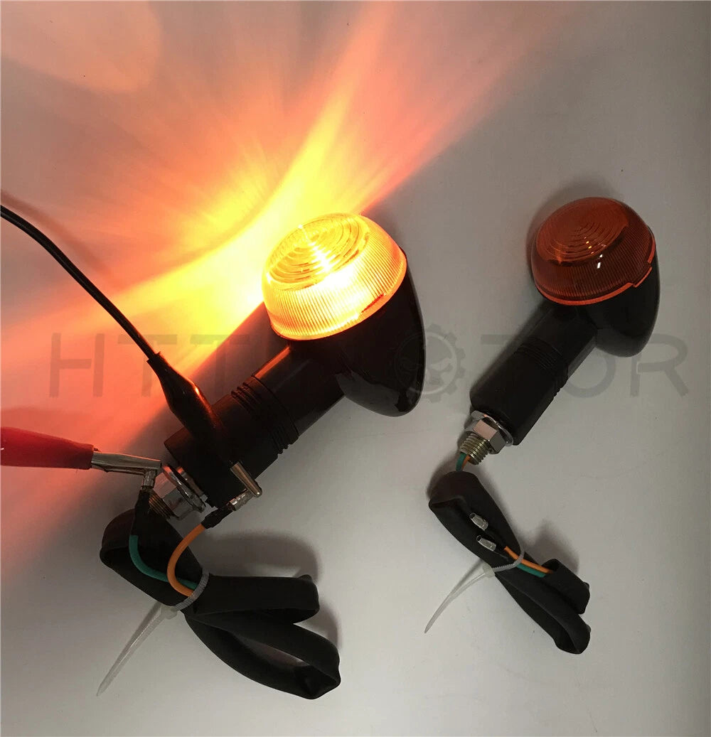 2X Turn Signal Indicators for Universal Motorcycle (Amber Light)