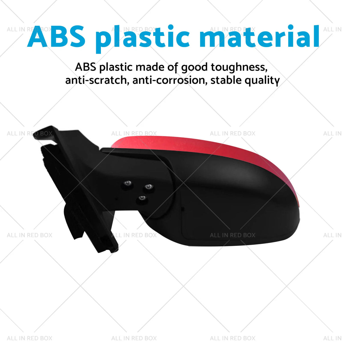 Left Side Red Door Mirror for Mazda 2 DE NEO MAXX (2007–2014)