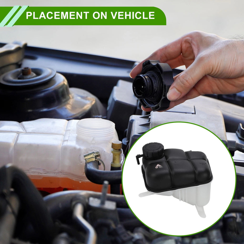 Coolant Expansion Overflow Tank with Cap Replacement for Mercedes-Benz 400SE (1990–1991)