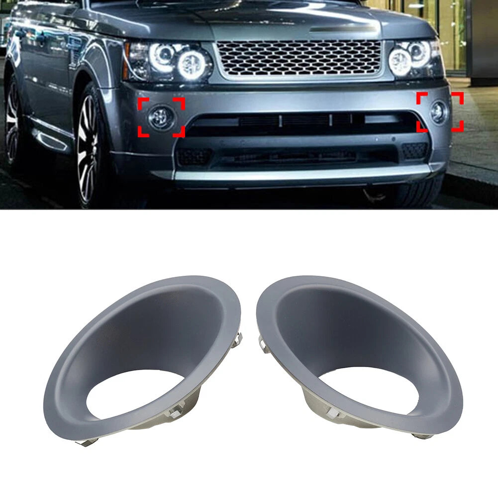 Pair Fog Lamp Light Bezel Frame for Land Rover Range Rover Sport (2010–2013)