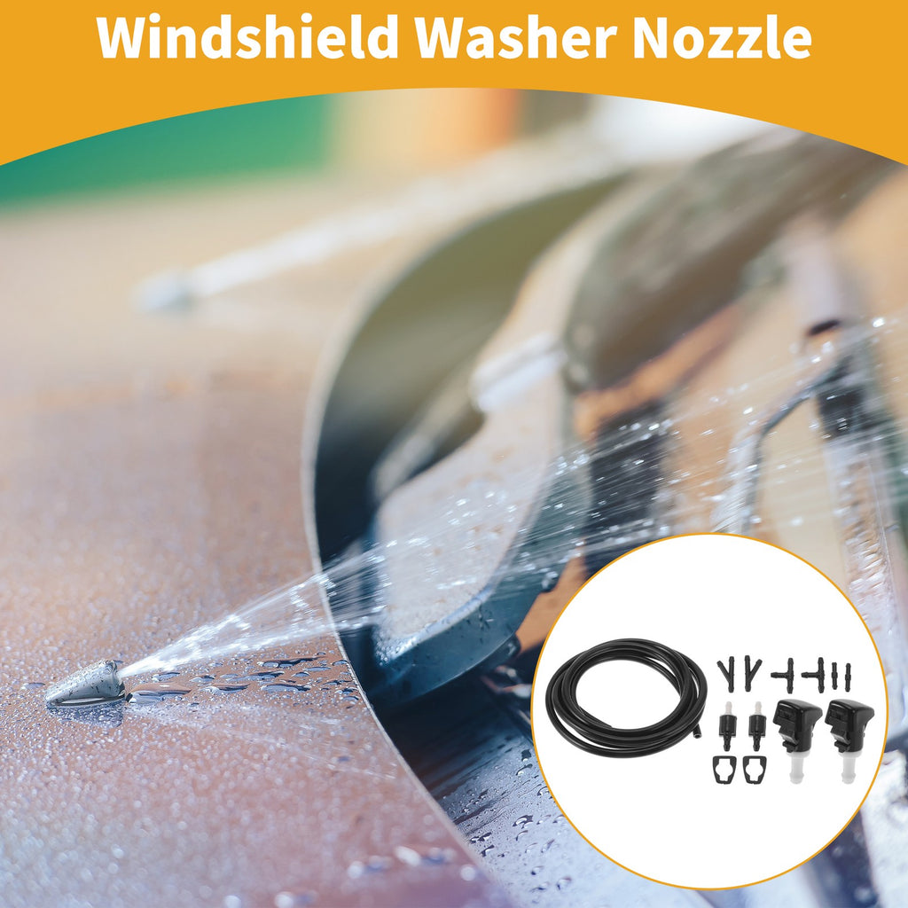Windshield Washer Nozzle Kit with Gaskets for Jeep Compass (2007–2010)