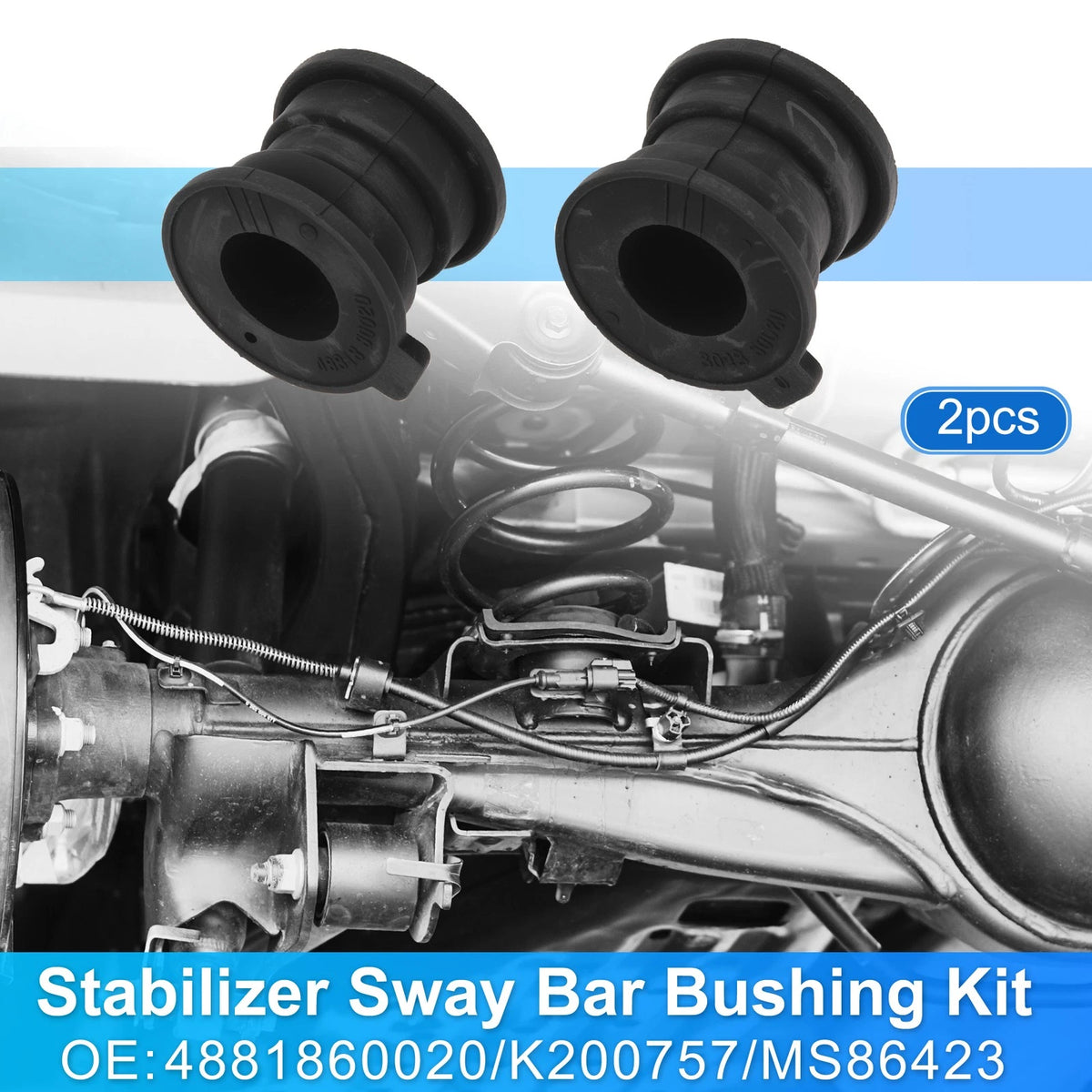 2X Rear Side Stabilizer Sway Bar Bushing Kit for Lexus GX460 (2010–2018) 4881860020