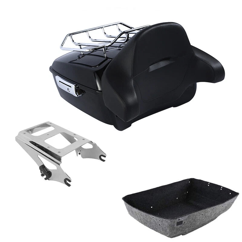 Trunk Backrest Pad Rack Mount for Harley Touring (2009–2013)