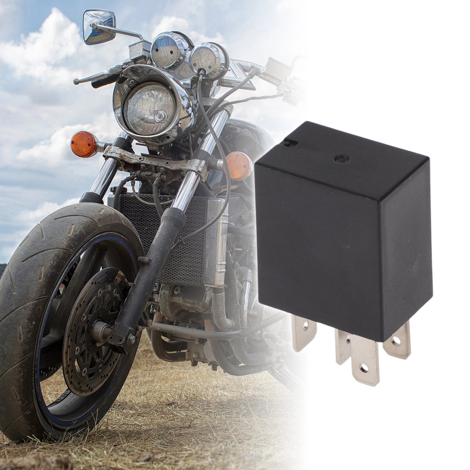 1 Pc 30A 4-Pin Waterproof Auto Relay for Universal Applications (24V)
