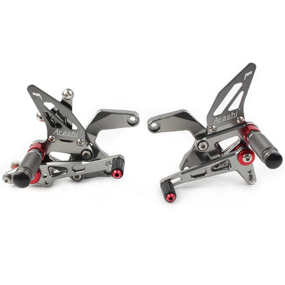 2X Footrest System for Kawasaki Z900 (2021–2023) Aluminum Gray
