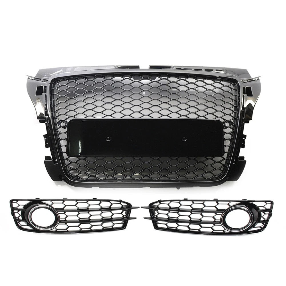 Front Bumper Grille Fog Light Cover for Audi A3 8P (2009–2012)